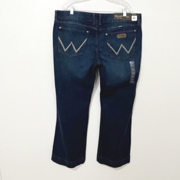Wrangler Retro Mae Trouser Jeans Mid Rise in Quinn Wide Leg 09MWWNQ - Picture 4 of 9